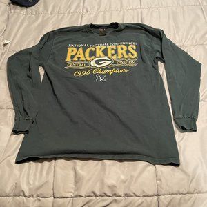 Vintage T-Shirt Galt Sand Green Bay Packers NFC Conference Champions 1996 Size L